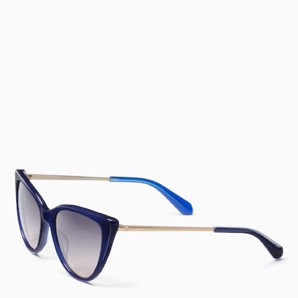 kate spade Accessories - Kate Spade Hello Sunshine Nastasi Cat-eye Sunglasses, blue/gold, NWOT
